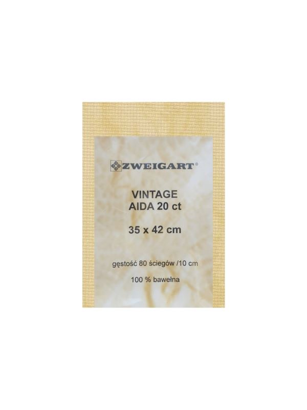 Kanwa bawełniana ZWEIGART - Aida 20ct Vintage - 35x42 cm