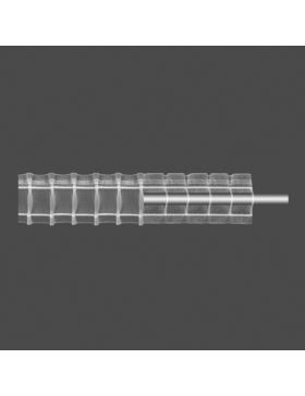 Taśma firanowa MAGAM na karnisz transparentna z białym sznurkiem - 50 mm - ołówek (marszczenie 1:2) - 14.50.200.2 - 50mb/opak.
