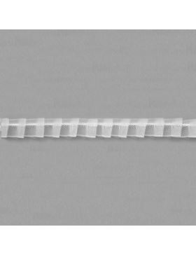Taśma firanowa ARIADNA monofilamentowa z białym sznurkiem - 25 mm - ołówek (marszczenie 1:2) - FM025-11 - 50mb/opak.