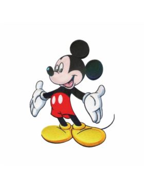 Aplikacja termoprzylepna haftowana - 15x20 cm - Myszka Mickey - 7753