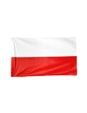 Flaga materiałowa - 60x100 cm - biało/czerwona