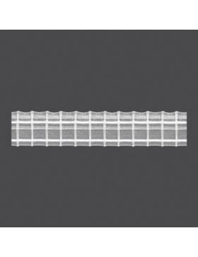 Taśma firanowa MAGAM transparentna z białym oplotem - 50 mm - ołówek (marszczenie 1:2) - 2.50.200.4 - 50mb/opak.