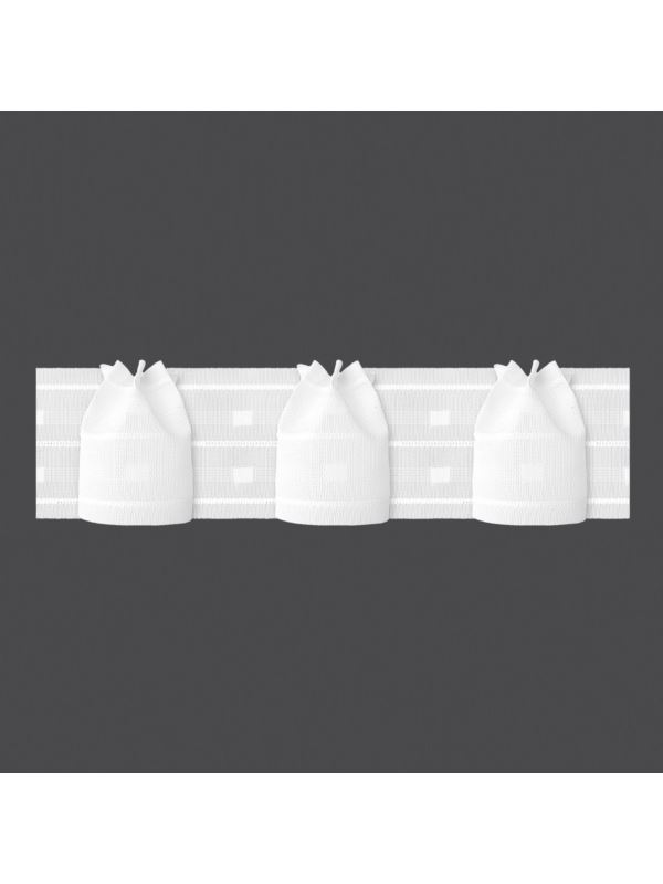 Taśma firanowa MAGAM - 75 mm - dekoracyjna (marszczenie 1:2,5) - 11.75.250.1 - 50mb/opak.