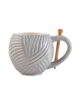 Kubek ceramiczny - 500 ml - szary - N4371.5