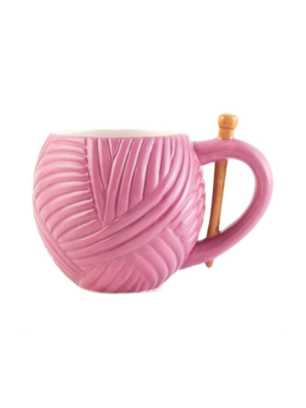 Kubek ceramiczny - 500 ml - różowy - N4371.6