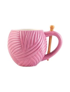 Kubek ceramiczny - 500 ml - różowy - N4371.6