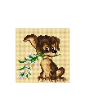 Kanwa z nadrukiem ARIADNA - 15x15 cm - 1010