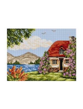 Kanwa z nadrukiem ARIADNA - 24x30 cm - 6009