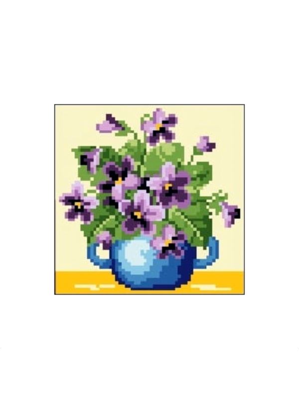 Kanwa z nadrukiem GRAFIKO - 15x15 cm - 0519