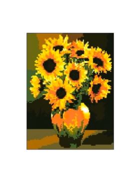 Kanwa z nadrukiem GRAFIKO - 24x30 cm - 1029