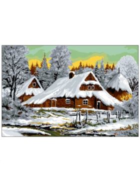 Kanwa z nadrukiem GRAFIKO - 50x75 cm - 9216