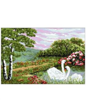 Kanwa z nadrukiem GRAFIKO - 50x75 cm - 9209