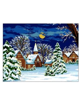 Kanwa z nadrukiem GRAFIKO - 50x65 cm - 9010