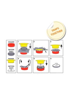 Guziki/foremki do obciągania PONY - 14 mm - 81402 - 8szt./opak.