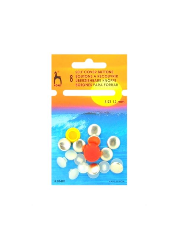 Guziki/foremki do obciągania PONY - 12 mm - 81401 - 8szt./opak.