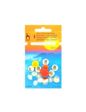 Guziki/foremki do obciągania PONY - 12 mm - 81401 - 8szt./opak.