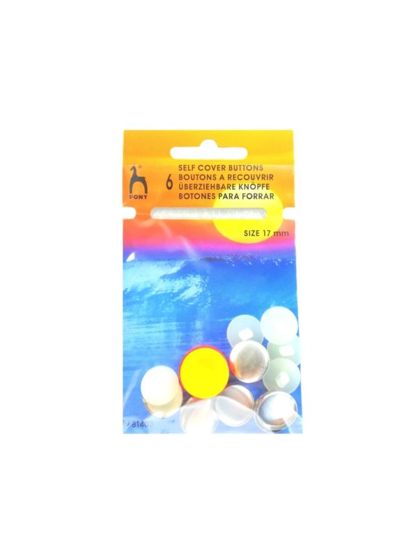 Guziki/foremki do obciągania PONY - 17 mm - 81403 - 6szt./opak.