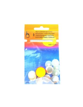 Guziki/foremki do obciągania PONY - 17 mm - 81403 - 6szt./opak.