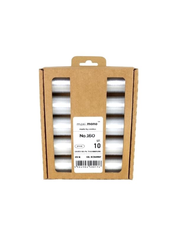 Nici żyłkowe - Maxi.Mono - 0,16 mm - transparentne - 10szt.x650mb/opak.