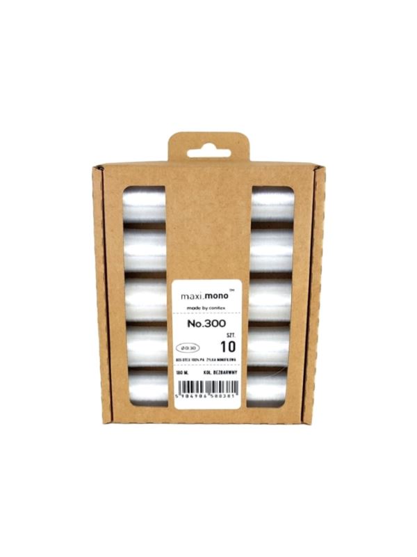 Nici żyłkowe - Maxi.Mono - 0,30 mm - transparentne - 10szt.x180mb/opak.