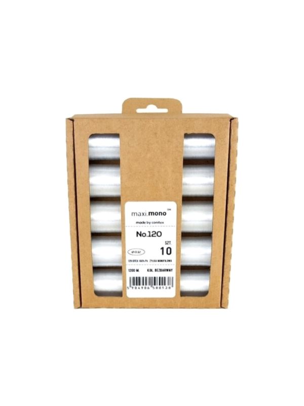 Nici żyłkowe - Maxi.Mono - 0,12 mm - transparentne - 10szt.x1200mb/opak.