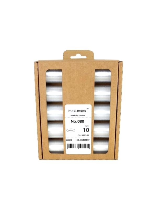 Nici żyłkowe - Maxi.Mono - 0,08 mm - transparentne - 10szt.x2200mb/opak.