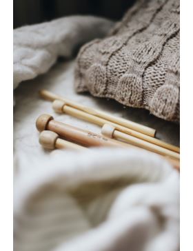 Druty proste bambusowe SKC - 35 cm - 2-5par/opak.