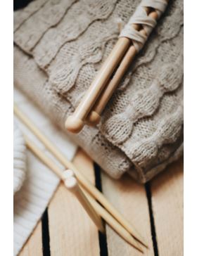 Druty proste bambusowe SKC - 35 cm - 2-5par/opak.