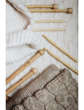 Druty proste bambusowe SKC - 35 cm - 2-5par/opak.