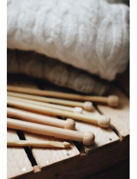 Druty proste bambusowe SKC - 35 cm - 2-5par/opak.