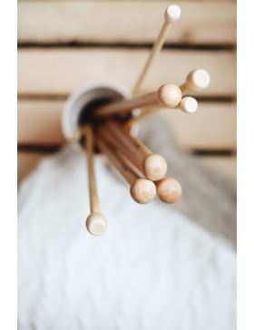 Druty proste bambusowe SKC - 35 cm - 2-5par/opak.