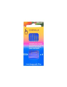 Igły ręczne do haftu z czubkiem PONY - rozm.22/24 - 06859 - 6szt./opak.