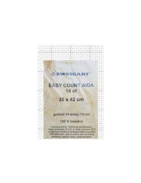 Kanwa bawełniana ZWEIGART - Aida 14ct Easy Count - 35x42 cm