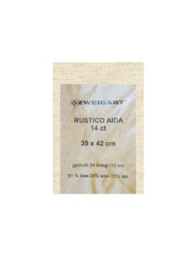 Kanwa bawełniana ZWEIGART - Aida 14ct Rustico - 35x42 cm