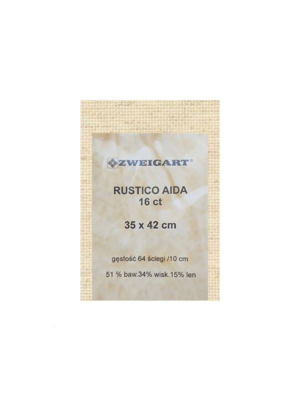 Kanwa bawełniana ZWEIGART - Aida 16ct Rustico - 35x42 cm