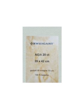 Kanwa bawełniana ZWEIGART - Aida 20ct - 35x42 cm