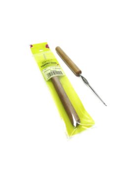 Szydełka stalowe/aluminiowe z bambusową rączką SKC - 17 cm - 5szt./opak.