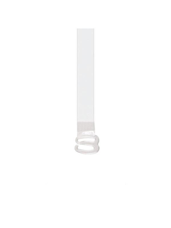 Ramiączka silikonowe z plastikowymi zaczepami JULIMEX - 12 mm - transparentne - RT-05 - 5par/opak.