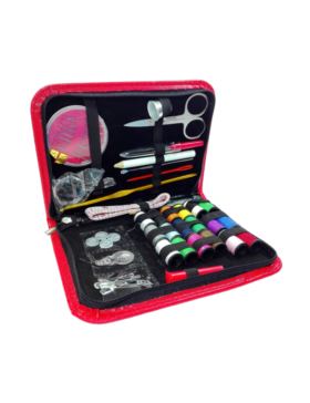 Przybornik krawiecki w etui - czerwony - DA-03