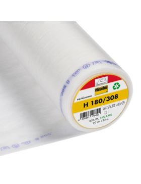 Flizelina termoprzylepna VLIESELINE - 90 cm - biała - H180 - 25mb/szt.