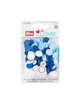 Napy plastikowe mix PRYM - Love - 12,4 mm - 393009 - 30szt./opak.