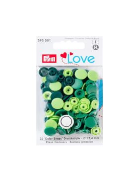 Napy plastikowe mix PRYM - Love - 12,4 mm - 393001 - 30szt./opak.