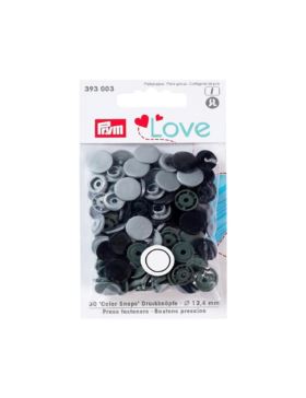 Napy plastikowe mix PRYM - Love - 12,4 mm - 393003 - 30szt./opak.