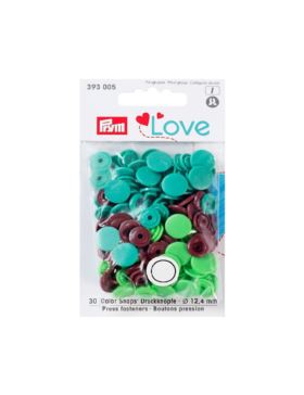 Napy plastikowe mix PRYM - Love - 12,4 mm - 393005 - 30szt./opak.