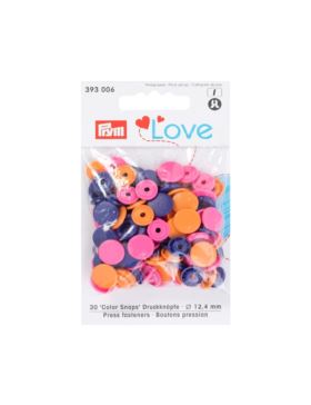 Napy plastikowe mix PRYM - Love - 12,4 mm - 393006 - 30szt./opak.