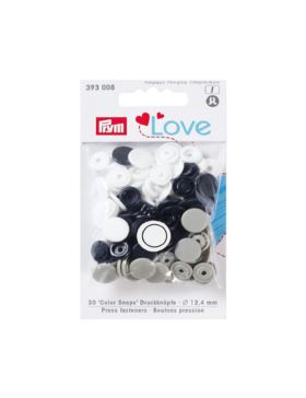 Napy plastikowe mix PRYM - Love - 12,4 mm - 393008 - 30szt./opak.