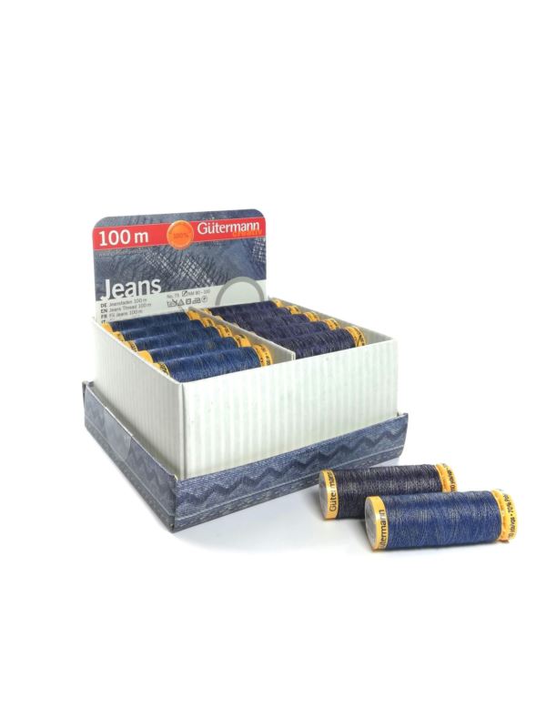 Displey nici GUTERMANN - jeans - 799733 - 36szt.x100mb/opak.