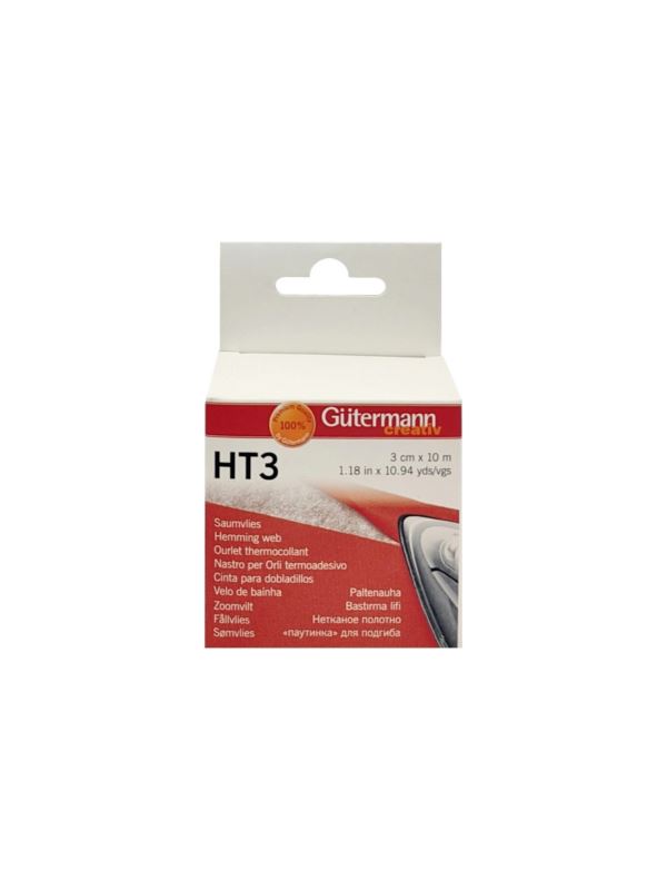 Taśma termoprzylepna do tkanin GUTERMANN - 3 cm - HT3 - 616540 - 10mb/opak.