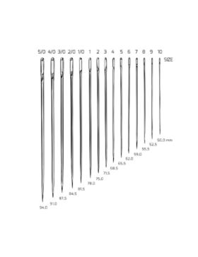 Igły do szycia ręcznego PONY - DOUBLE LONG 1 - 78,0 mm - 08101 - 25szt./opak.