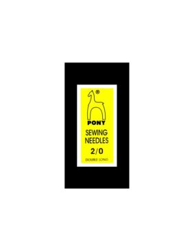 Igły do szycia ręcznego PONY - DOUBLE LONG 2/0 - 84,5 mm - 08111 - 25szt./opak.